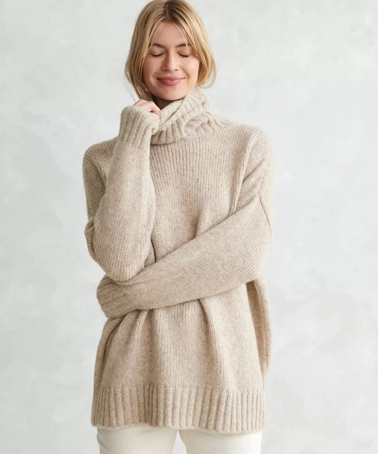 Women Jenni Kayne Alpaca Cocoon Turtleneck