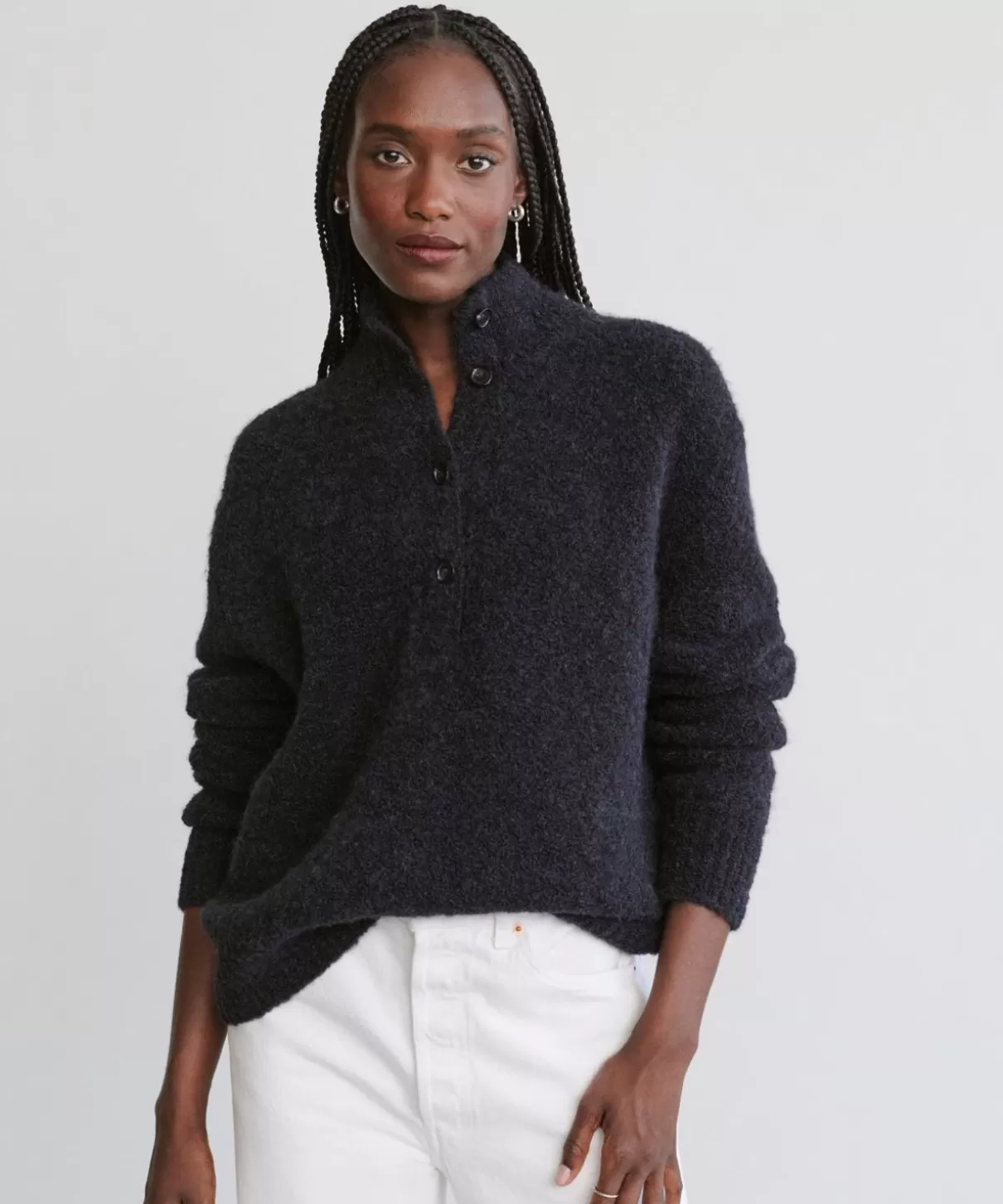 Women Jenni Kayne Boucle Button Pullover