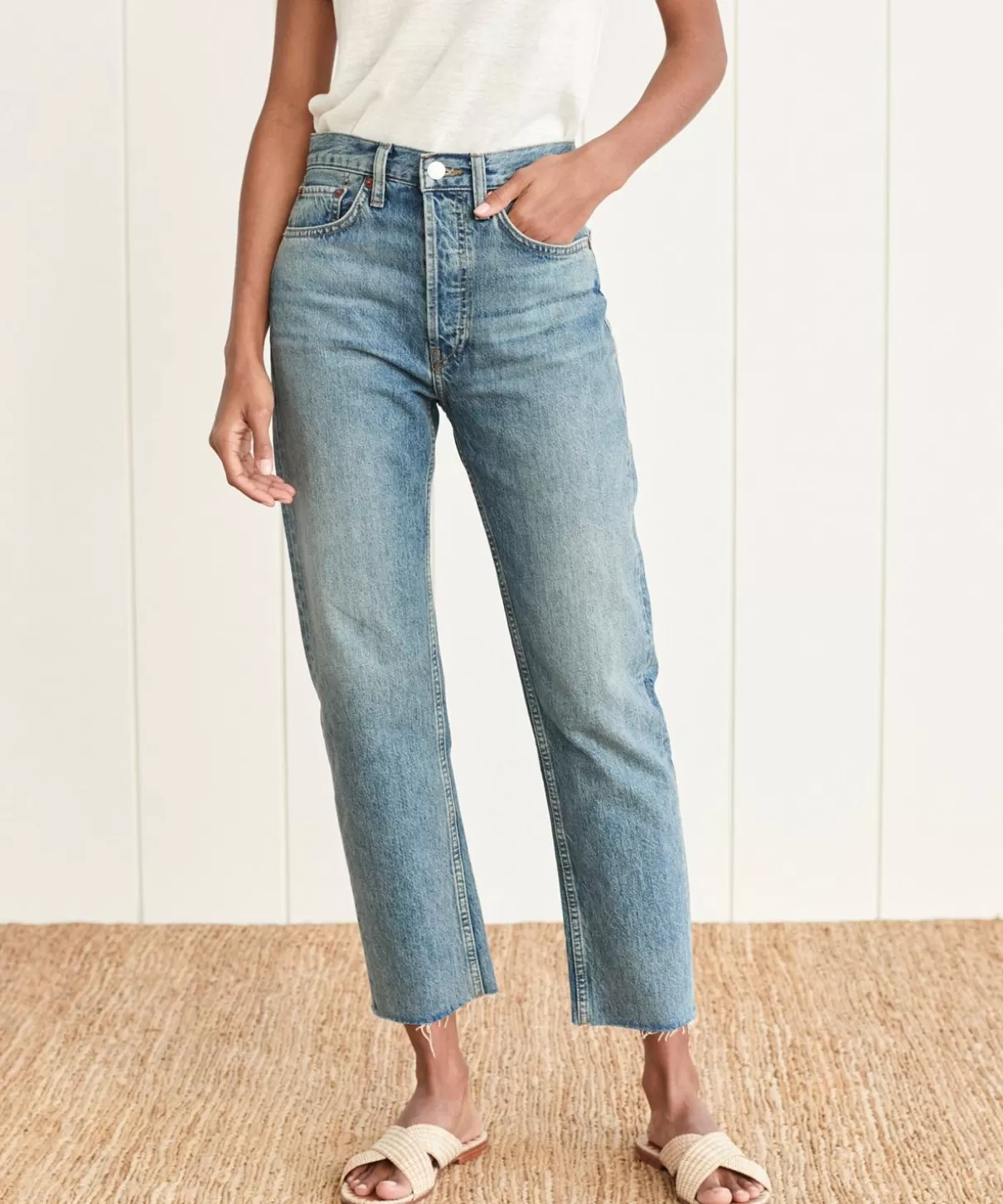 Women Jenni Kayne High Rise Stove Pipe Jean