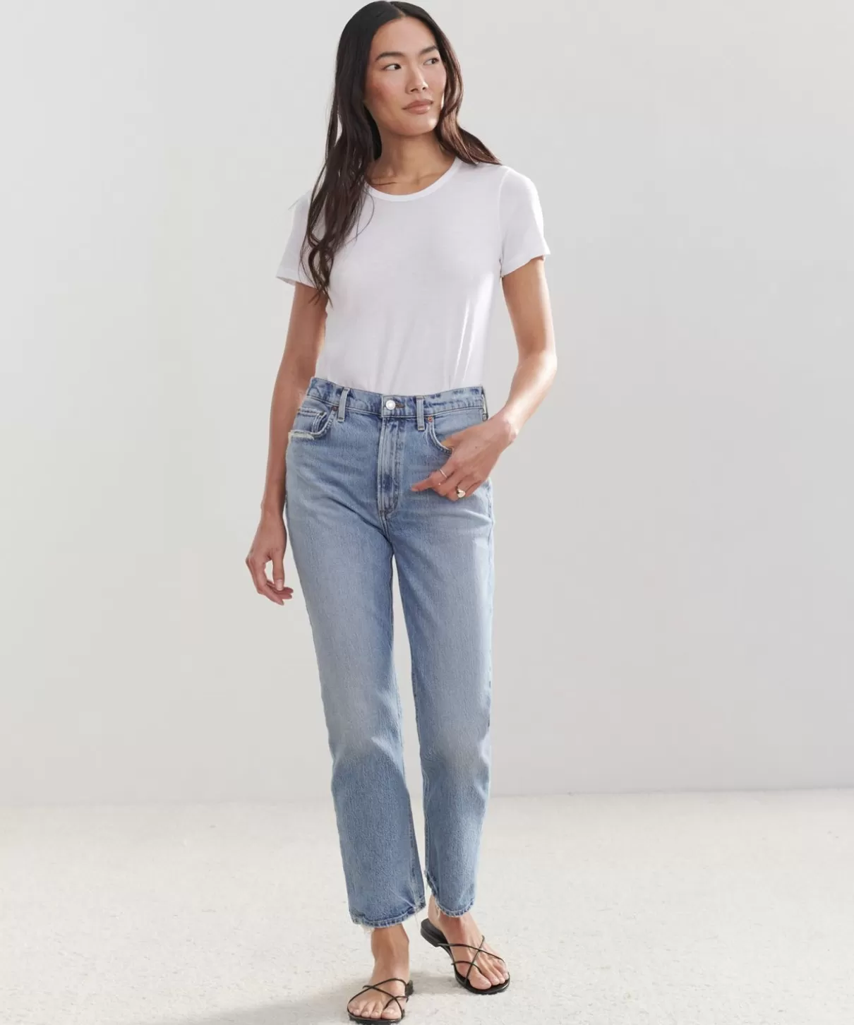 Women Jenni Kayne High Rise Stovepipe Jean