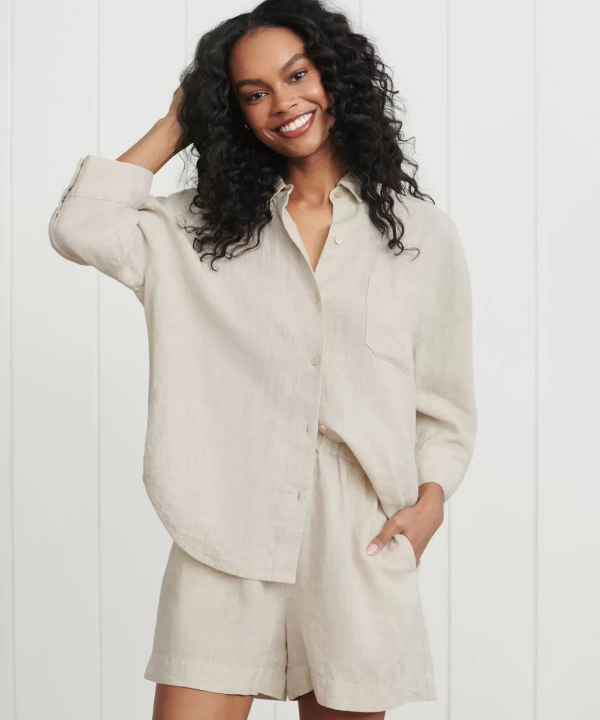 Women Jenni Kayne Linen Logan Shirt