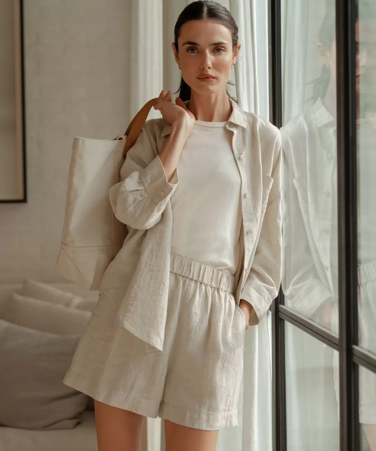 Women Jenni Kayne Linen Logan Shirt