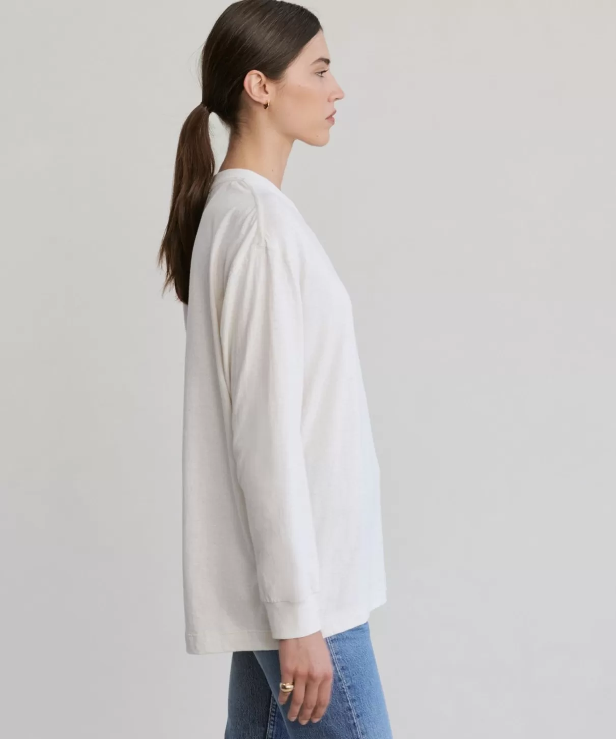 Women Jenni Kayne Long-Sleeve Vintage Pocket Tee