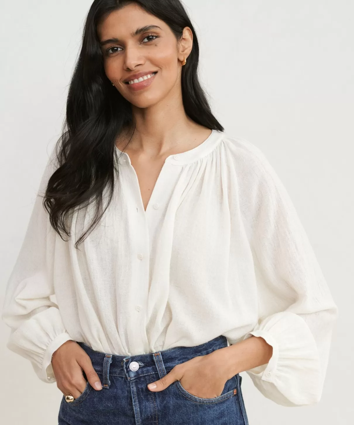 Women Jenni Kayne Long-Sleeve Willow Blouse