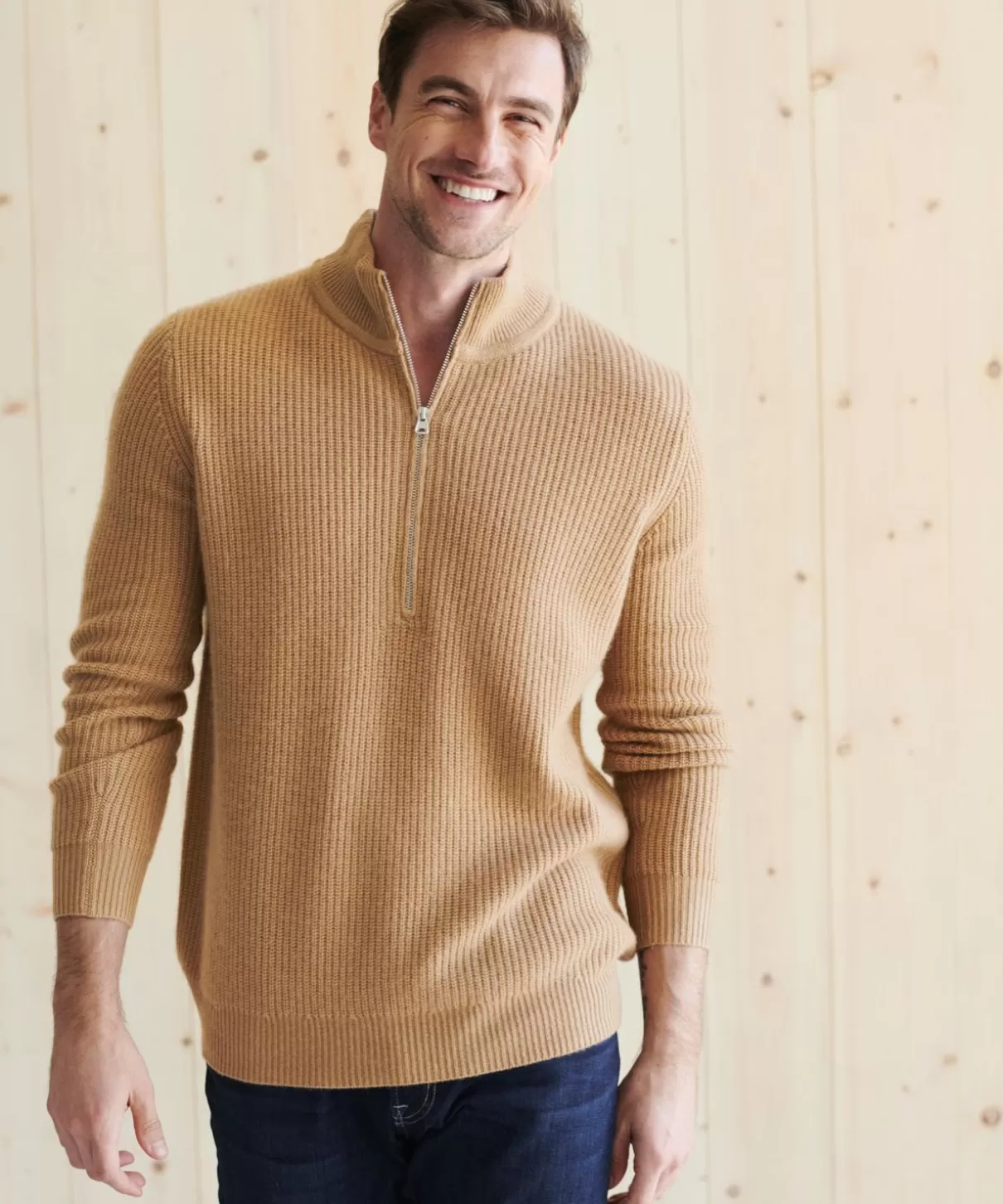 Men Jenni Kayne Men'S Wool Half Zip